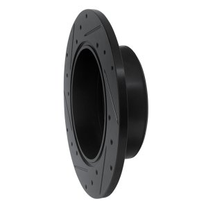 Toyota Avalon Brake Rotor (1) - Rear Right - R1 Concepts - Drilled & Slotted - Black - `00-`04